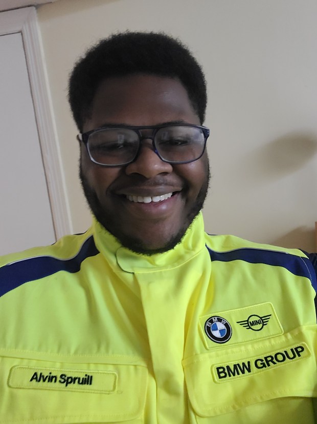 Alvin Spruill, an Old Dominion University student, is interning at BMW in Spartanburg, South Carolina, this summer. ODU's Monarch Internship and Co-op Office helped him find housing so he could pursue the opportunity. (Courtesy photo)